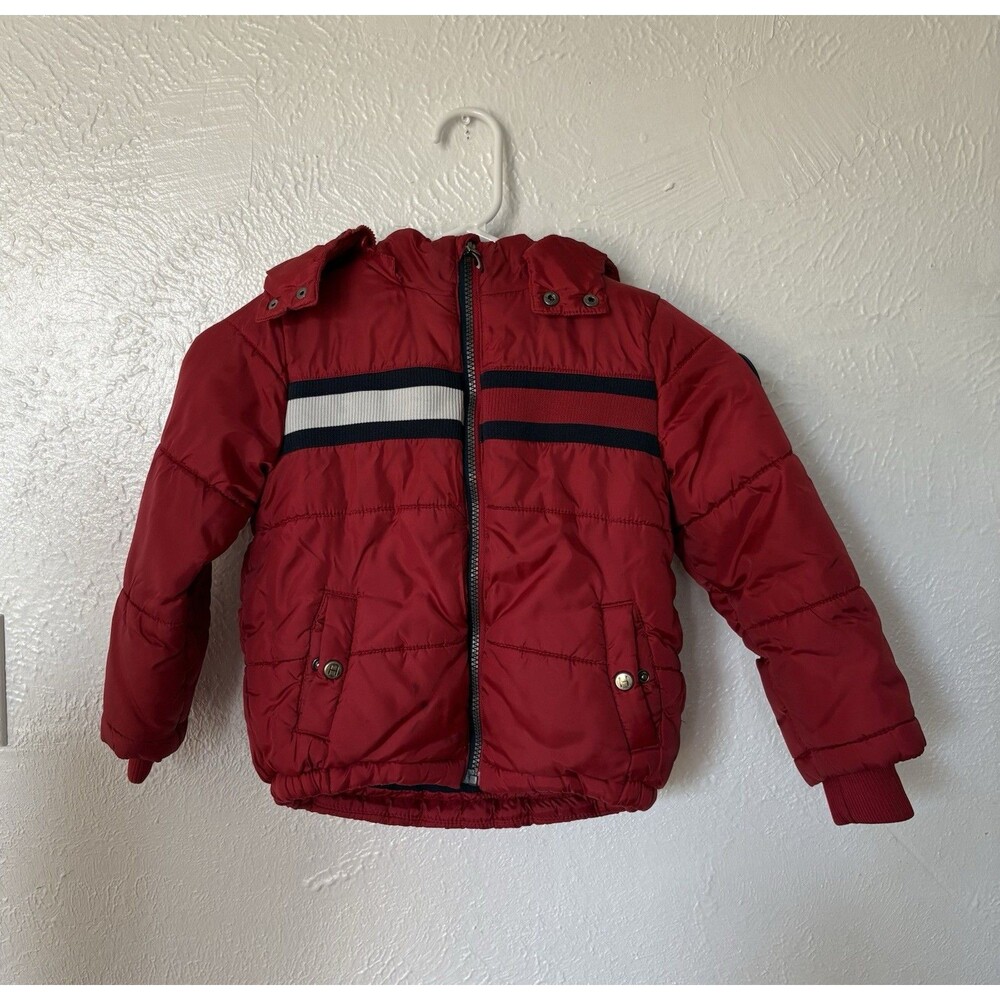 Tommy Hilfiger Boys Red Puffer Jacket Size 4T